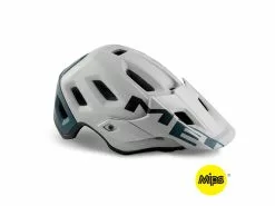 MET Roam Mips – MTB Cykelhjelm – Mat Grå/Petrol Blå – Str. 56-58 Cm