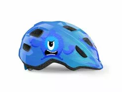 Met Hooray – Børnecykelhjelm – Blå/Monster – Str. 52-55 Cm