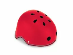 Globber Primo – Cykelhjelm Med Lys – 48-53cm – Rød