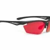 Rudy Project Stratofly – Løbe- Og Cykelbrille – Multilaser Red Linser – Mat Sort