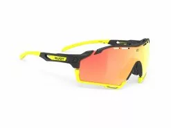 Rudy Project Cutline – Løbe- Og Cykelbrille – Multilazer Orange Linser – Sort/Gul