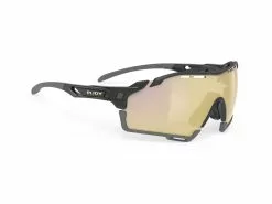 Rudy Project Cutline – Løbe- Og Cykelbrille – Multilazer Gold Linser – Sort Gloss